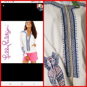 BRAND NEW LILLY PULITZER WHITE JACKET SIZE M